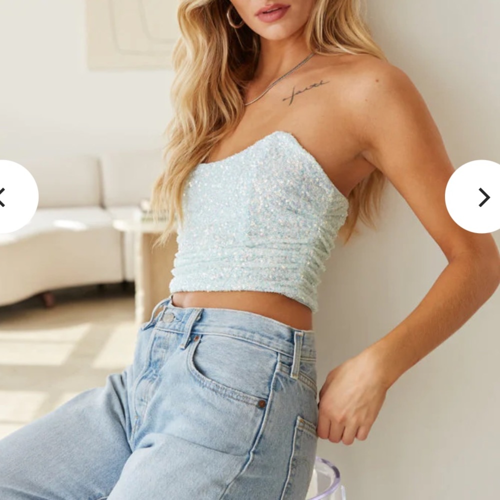 Sequin Corset Top